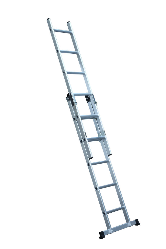 2x6 Lightweight 6063 Aluminum Extension Ladder 5.5kg Easily Carried