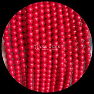 Wholesale 8mm Polished Gems Bead for Jewelry Making Supplies , Various Colors Turquoise Loose Bead Strands from china suppliers