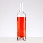 Wine Bottle 1L Clear Glass Bottle With Aluminum Cap Customized Logo