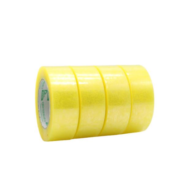 48mm Width Transparent Yellow Bopp Packing Tape Carton Sealing Film Making Tape