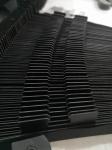 flat PVC + fibre cloth folded bellow covers for popular fiber laser cutting