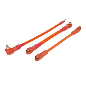 Wholesale Copper Male / Female Energy Storage Connectors Black Orange Red 1000V 100A PVC Insulation from china suppliers