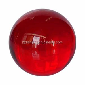 Wholesale 100mm Large Clear Acrylic Sphere Customized Plastic Transparent Red Acrylic Ball from china suppliers