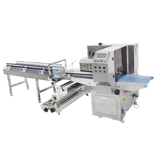 Versatile flow wrapping machine for irregular products