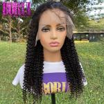 Borui Raw Virgin Malaysian Kinky Curly Unprocessed Human Hair 13x6 Lace Frontal