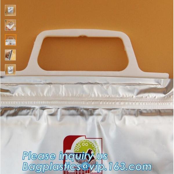 Outdoor square aluminum foil food thermal freezer cooler lunch insulation bag,Foil Cooler Bag Thermal Bag for Fruit Choc