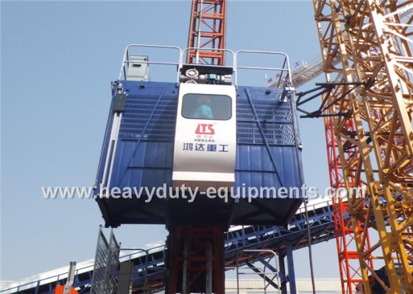 36M / Min Construction Hoist Elevator , Construction Site Elevator Safety