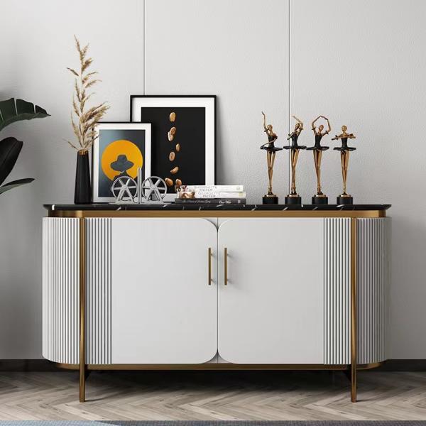Luxury Dining Side Cabinet Cupboard Restaurant Stainless Steel Sideboard