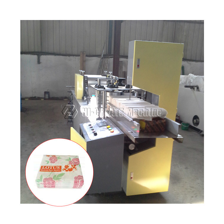 Fully Automatic Napkin Paper Making Machine Restaurant Napkins Printing Machinery For Sale