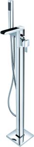 Wholesale Chrome Brass Contemporary Floor Standing Bath Shower Mixer T8450A from china suppliers