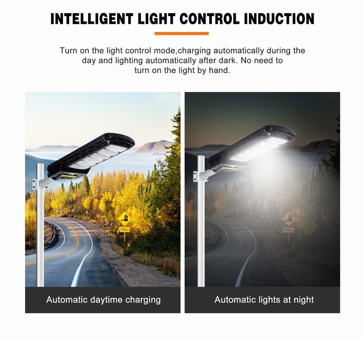 Lithium Battery 100w 150w All In One Solar LED Street Light Control Waterproof Solar Street Lamps