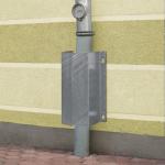 Wall Mounted Galvanised Pipe/Cable Protector - 300 x 292 x 230mm From China