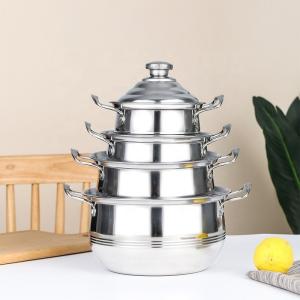 Wholesale Amazon Top Seller Kitchen Cooking Cookware Multipurpose Colorful Stainless Steel Cookware Sets from china suppliers
