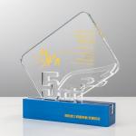 Clear Acrylic Award Lucite Plaque Awards For Business Anniversary Recognition