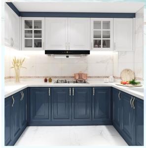 Wholesale 150cm Navy Blue Modern Contemporary Kitchen Cabinets With Tall Cabinets from china suppliers