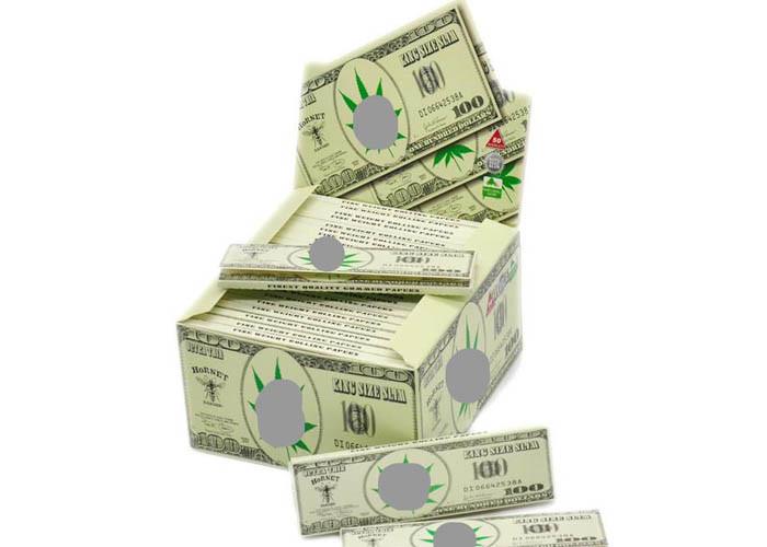 Hornet Dollar Pattern Cigarette Paper Roll Slow Burning Style Translucent