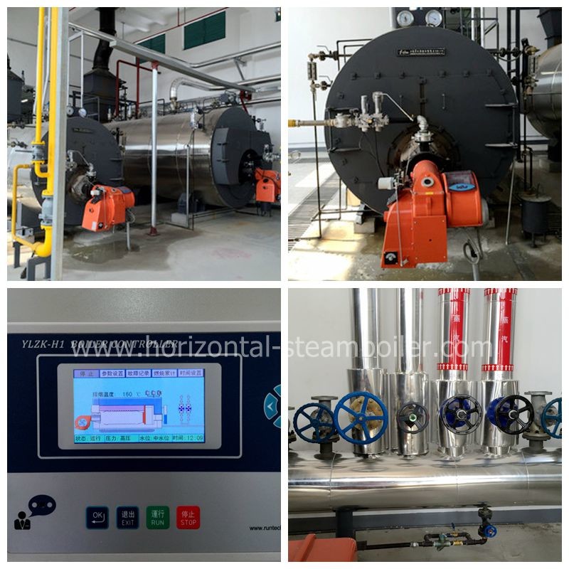 Skid Mounted Diesel Oil Fired Steam Boiler Gypsum Boiler For Milk Processing Plant