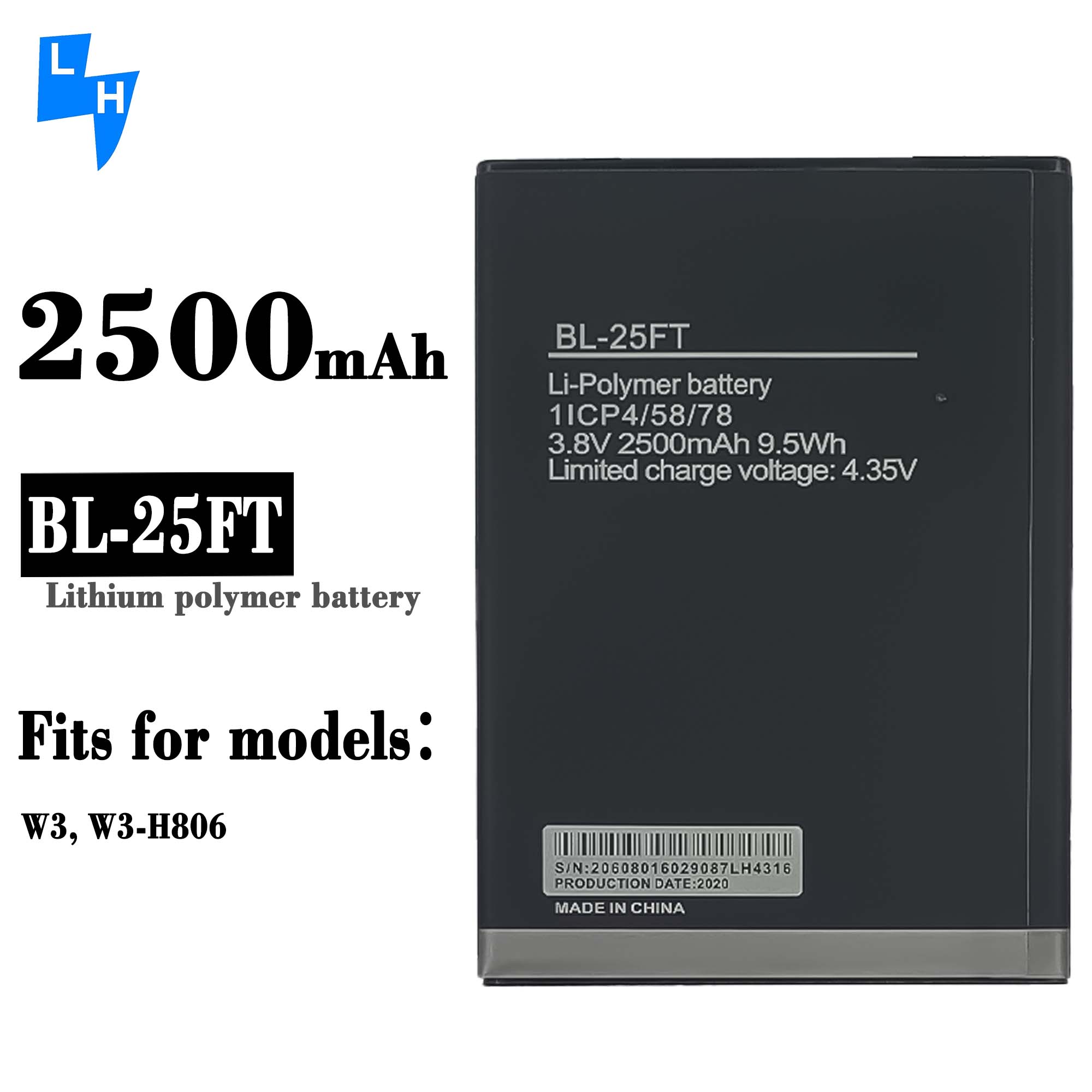 RECHARGABLE Tecno BL-25FT W3 2500mAh Battery A for Africa Market Trustworthiness