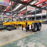 12 Tire Heavy Mechanical Suspension Container Transport Semi-Trailer Skeleton