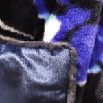 Soft Stylish Faux Fur Throw Blanket Luxury Warm Coral Weighted Blanket Folded