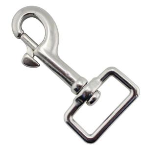 Wholesale 304 316 Stainless Steel Rigging Hardware Square Ring Single Head Fixed Eye Snap Hook from china suppliers