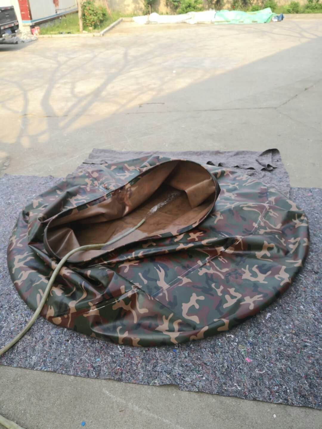 Military Emergency Storage Tarpaulin Water Tank Camo Color 5000L Volume Water Tank