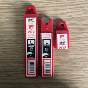 Wholesale 8 Segments 18mm Cutter Blades 60° Angle 0.5 Mm Thickness Cutting Performance from china suppliers
