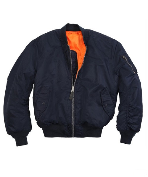 Nylon Flight MA-1 Bomber Jacket Military Garments Reversible