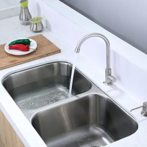 Wholesale 304 Stainless Steel Hot And Cold Basin Mixer Nickel Brushed For Kitchen from china suppliers