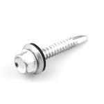 Corrosion Resistant 6.3x38 Bimetal Hex Washer Head Stainless Steel Self Drilling