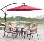 3M 10FT Beach Sunshade Umbrella Garden Banana Parasol Marble Base