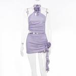 OEM maufactory Summer newpolyester sleeveless parties sexy slim hot girl stereo