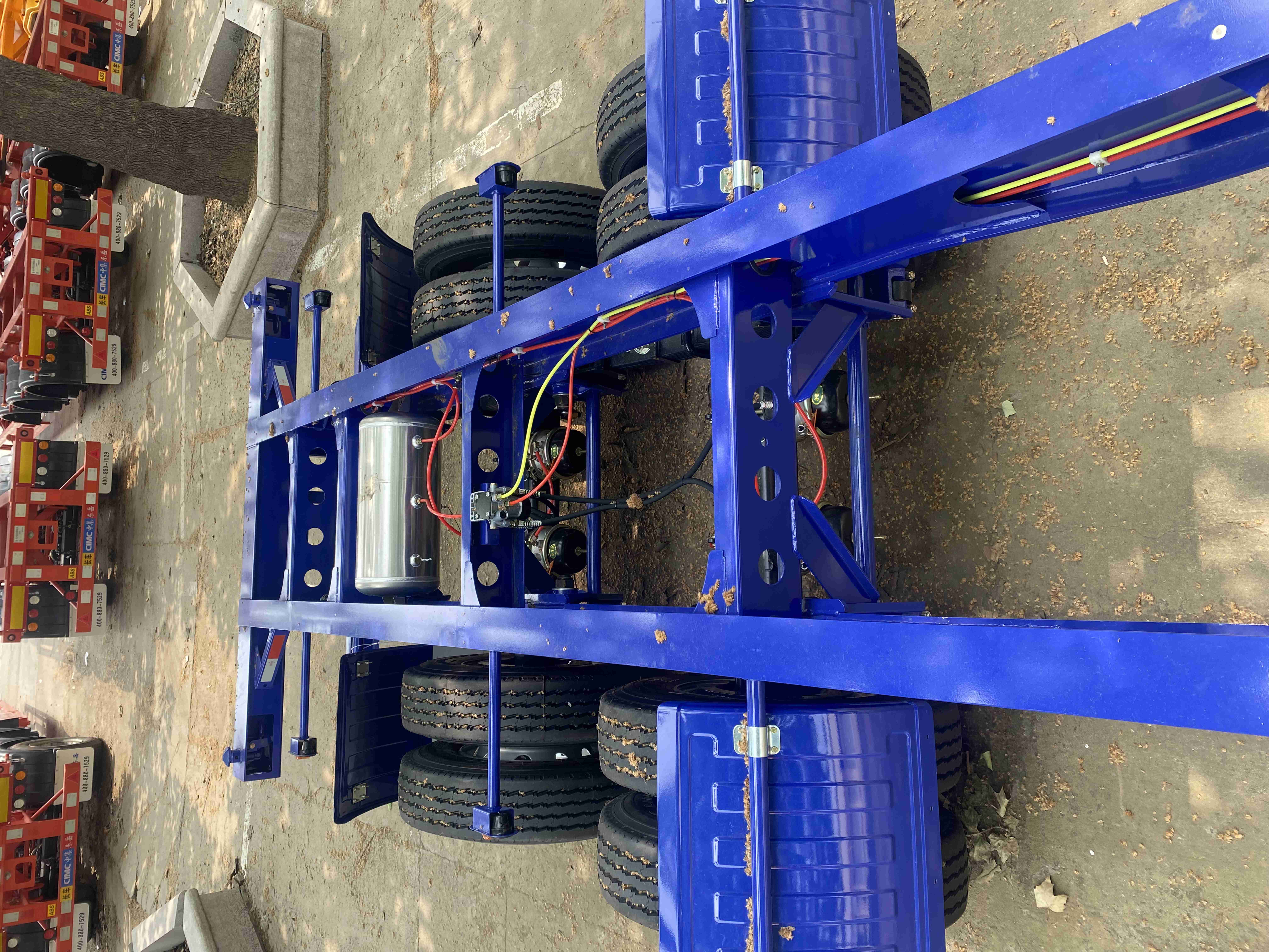 CIMC Steel 3-Axle Container Transport Semi-Trailer with Mechanical or Air Suspension