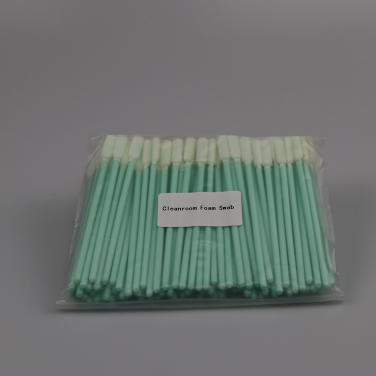 Disposable Long Round Head Lint Free Disposable Cleanroom Open-cell Foam Cleaning Swabs