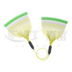 3.0mm Pre Terminated Fiber Optic Cable 24 Cores G657A1 Yellow Outer Sheath LC