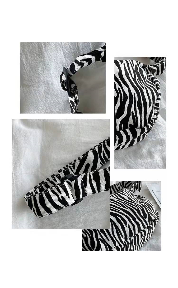 Fashion Leopard Print Eco Canvas Bags Zebra Design Lady Single Shoulder Bag Large Capacity