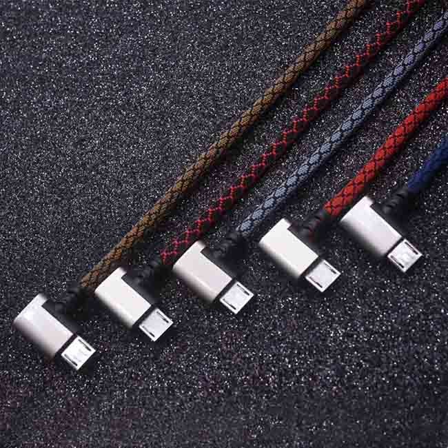 2.1a USB 2.0 Zinc Alloy Data Cable 1Meter Android Fast Charging Cable