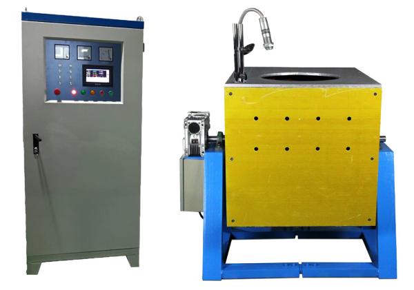 200KGS Iron Copper Induction Melting Furnace 300KW Medium Frequency Induction