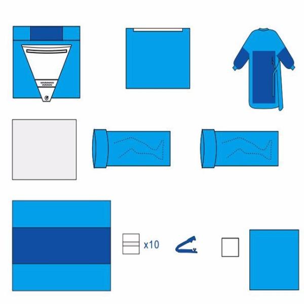 Sterile Disposable Surgical Baby Birth OB Pack / Surgical Delivery Bag Eutocia