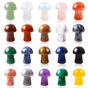 Wholesale 0.8 Inch/20mm Gemstone Mushroom Shaped Crystals For DIY Jewelry from china suppliers