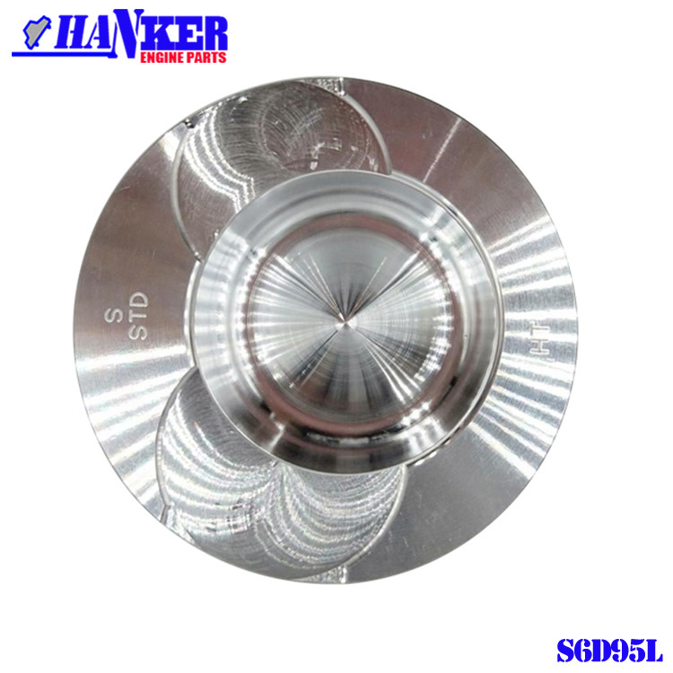 6207-31-2180 Komatsu S6D95L Excavator Engine Piston With Pin Clips