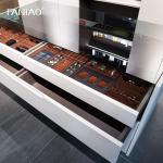 Modern White Customized Wardrobe Closet With Mirror Vanity Table Jewelry Cabinet