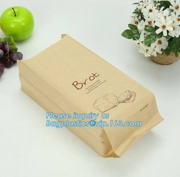 Toast Bread Bakery Packaging Bag Opp Bakery Bag,Toast Bread Packing Bag Custom Printed Food ,Food kraft paper bag/baguet