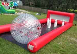 Wholesale Inflatable Bowling Game 0.6mm PVC Inflatable Sports Games Single Lanes Human Bowling Ball Pins For Outdoor Event from china suppliers