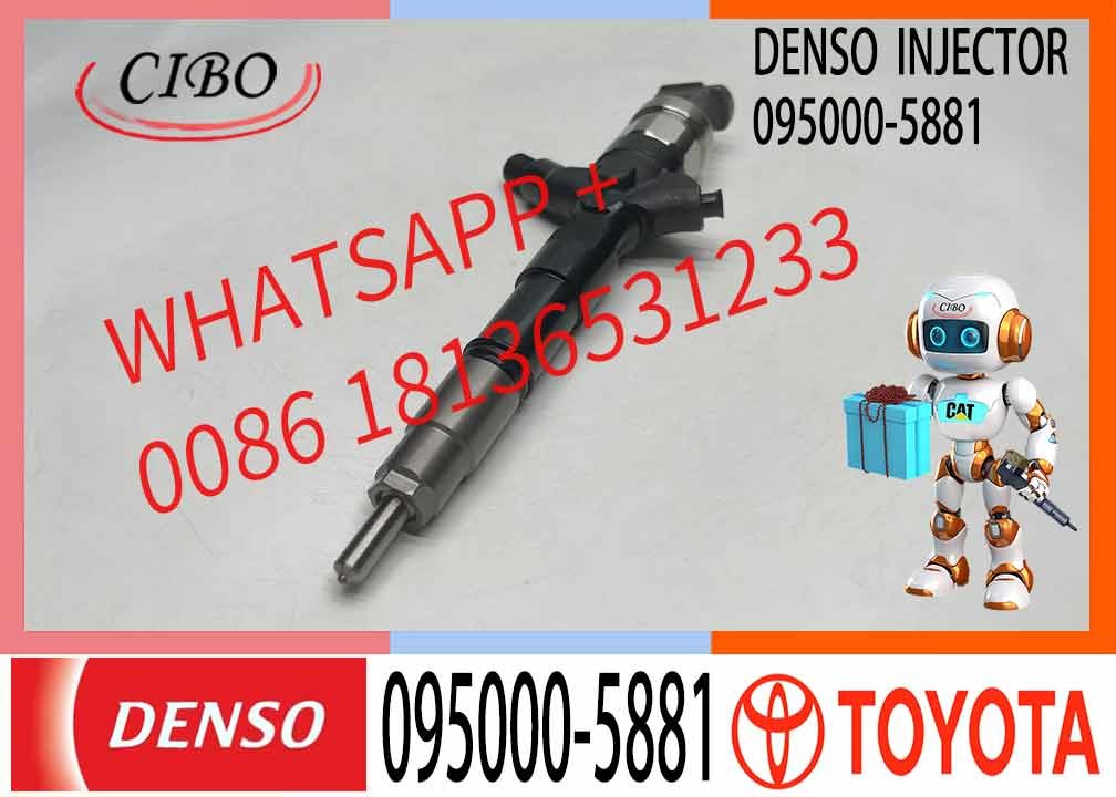 Diesel Common Rail Fuel Injector 095000-5880 095000-5660 095000-5881 9709500-588 23670-30050 for TOYOTA 2KD-FTV Engine