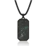 Fashionable Men's Forged Carbon Fiber Necklace New Jewelry Accesories