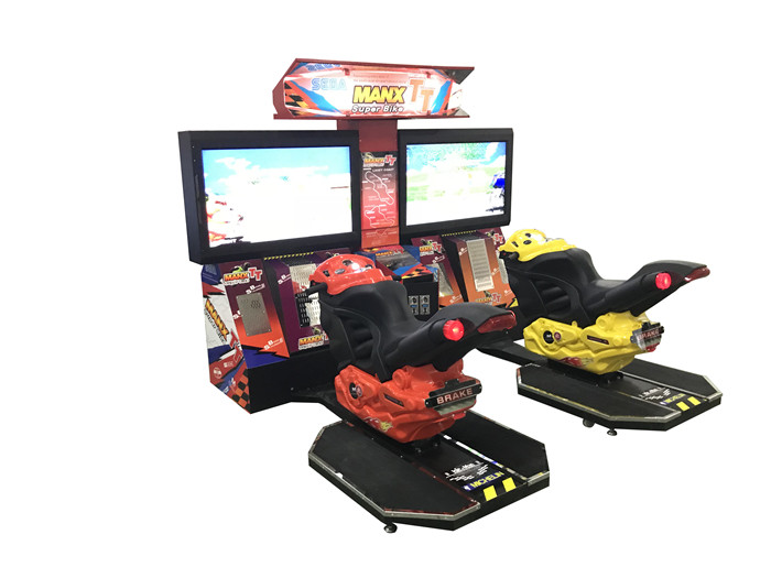 2 Player Racing Game Machine , Ordinary TT Motorcycle Arcade Machine