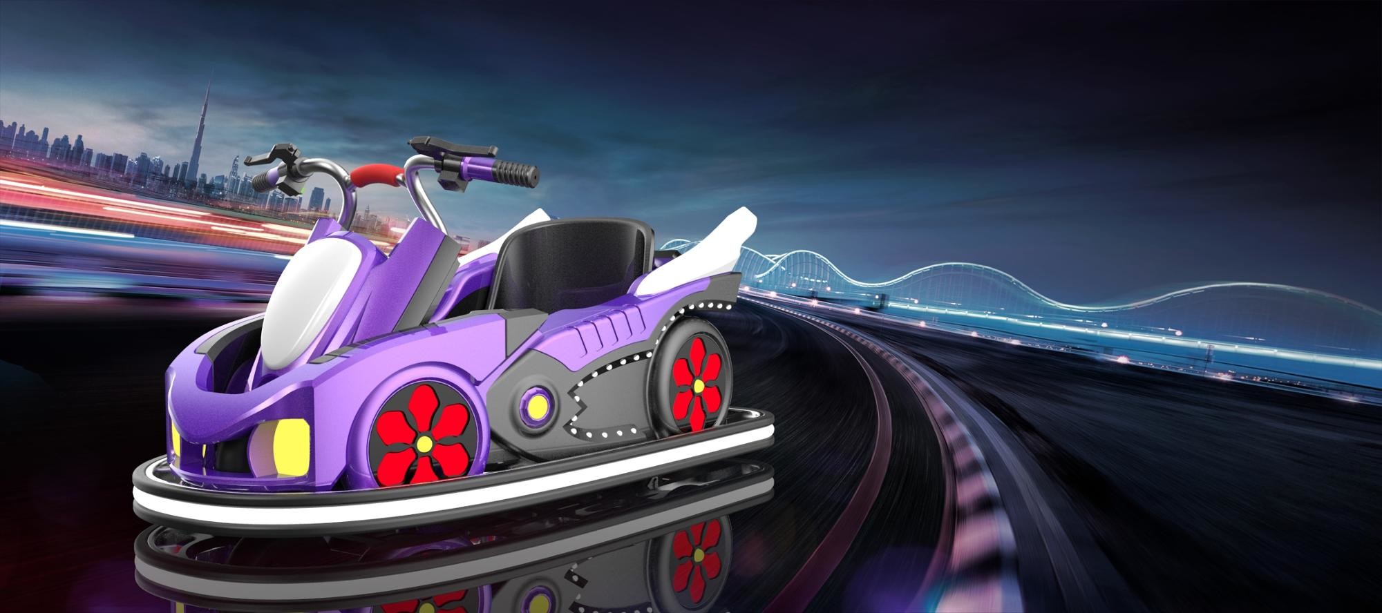 360 Go Cart Car / Battery Operated Drift Bumper Car For Children