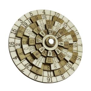 Wholesale Wooden Huarong Road Puzzle Turntable Spinning Puzzles Burning Brain Toy from china suppliers