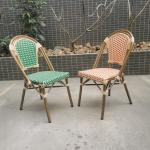 Iron Frame Aluminum Rattan Wicker Chairs For Patio Beach